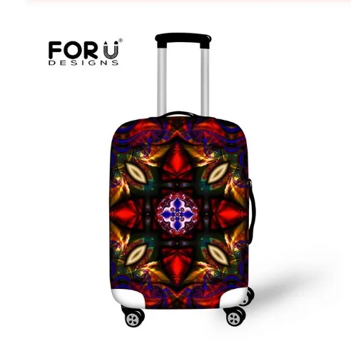 FORUDESIGNS Afrian Girl ацтекский узор багаж защитный водонепроницаемый чехол для 18-3" чемодан на колесиках эластичные дорожные дождевые чехлы - Цвет: D0671