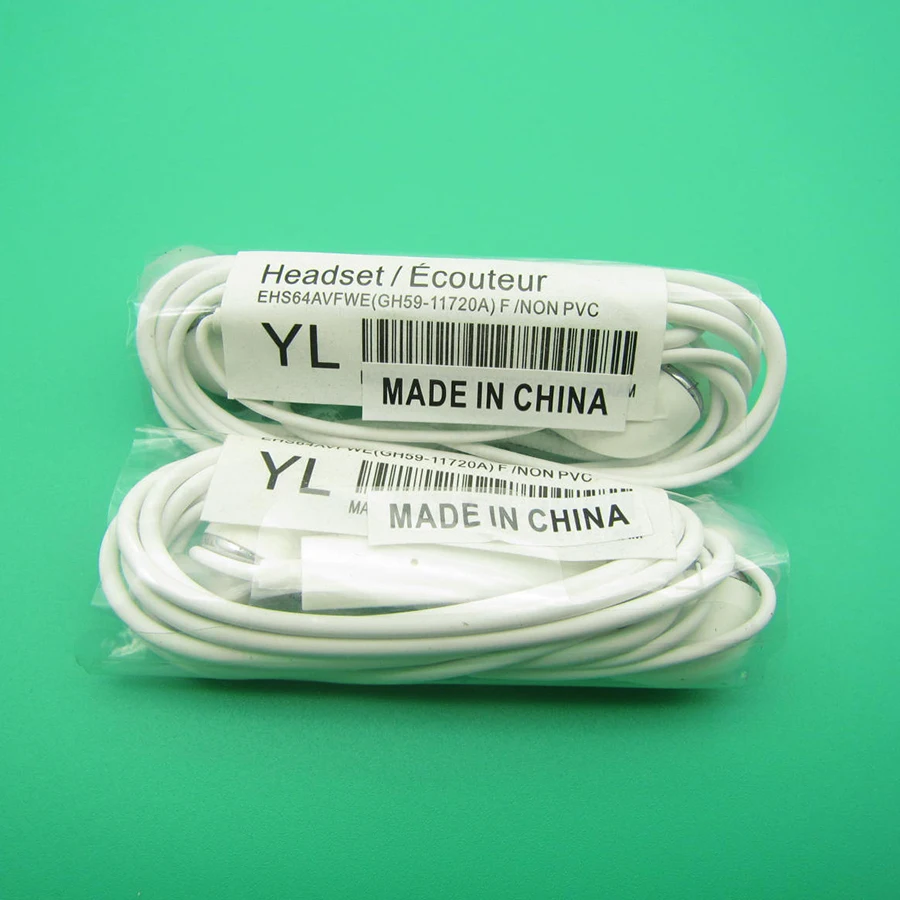 

50PCS Samsung Earphone EHS64 Headsets Wired with Microphone For Samsung Galaxy S3 S6 S8 for Android IsoPhones In ear Earphones