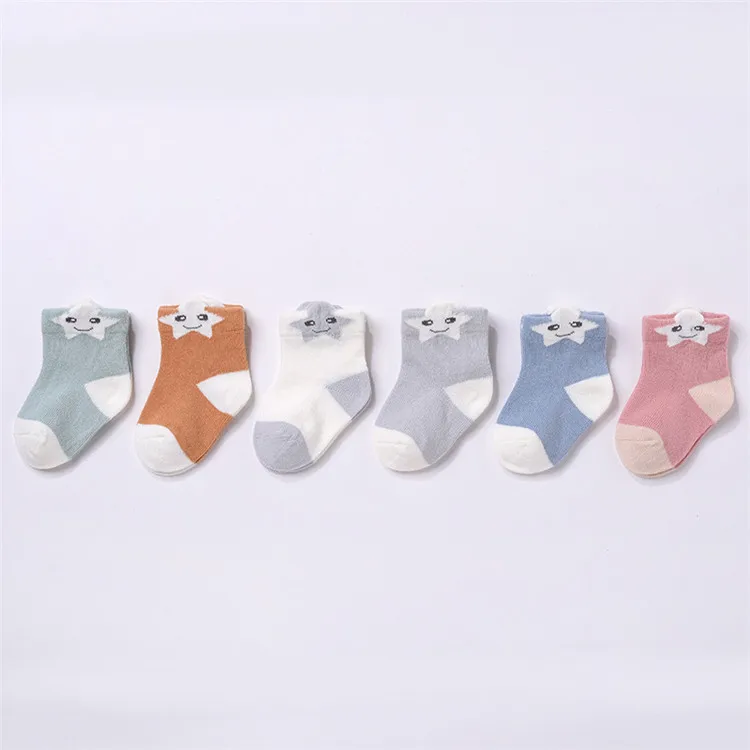 lawadka 6Pairs/set Newborn Baby Boy Socks Cotton Baby Girl Socks Autumn Winter Baby Socks for Girls Cartoon Striped Infant Thing lawadka 6Pairs/set Newborn Baby Boy Socks Cotton Baby Girl Socks Autumn Winter Baby Socks for Girls Cartoon Striped Infant Thing