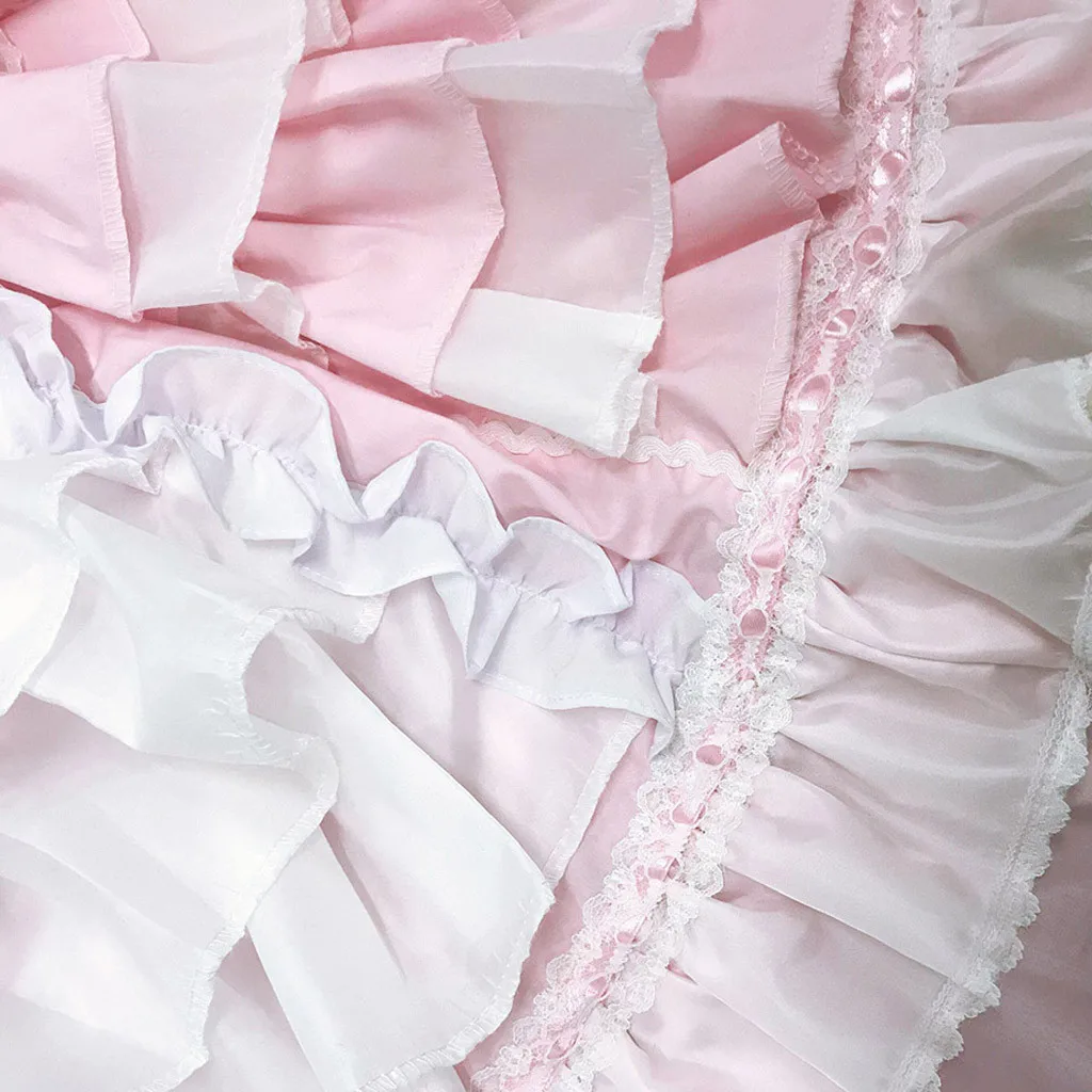 Модное винтажное готическое платье для женщин, Kawaii, с бантом и воланом, с длинным рукавом, в стиле пэчворк, косплей, платье для вечеринки, vestidos Sukienki ropa mujer