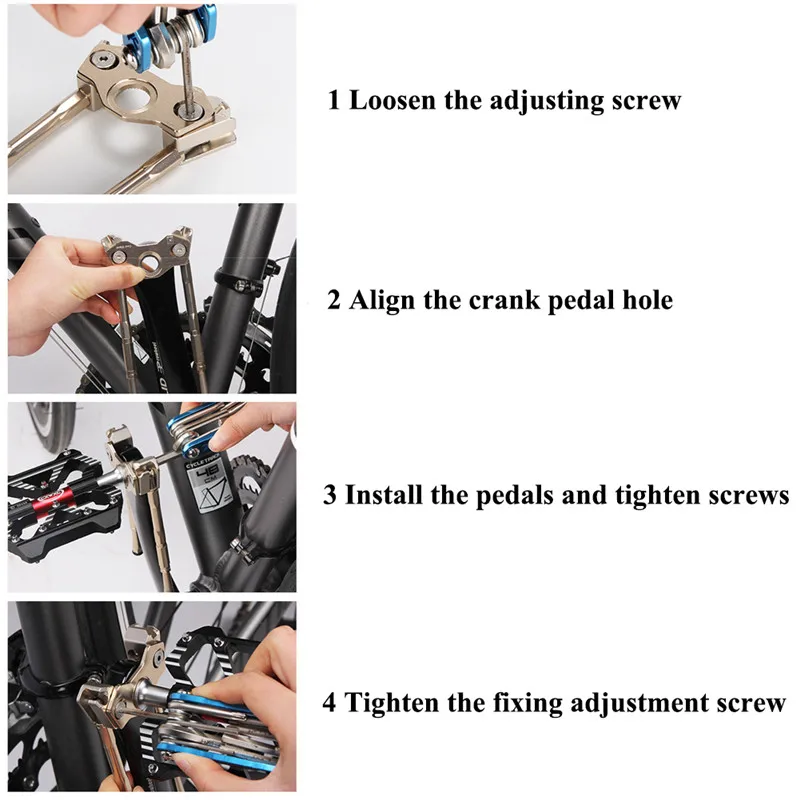 Bicycle Kickstand Aluminum Alloy Adjustable anti-rust anti-slip Bike Stand Foot Brace Parking Rack Mountain Bike Support
