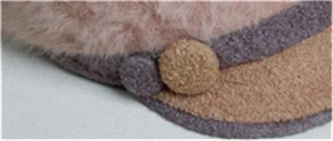 Winter ladies knitting cap Korean version of the new rabbit hair button decoration warm all fashion knitted hat warm rabbit hair