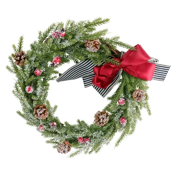 

1pc Wall Hanging Decoration Xmas Garland Wreath Decor for Wall Festival Door Xmas