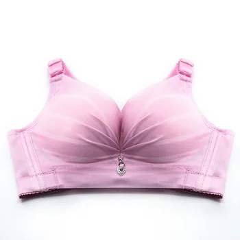 

Elovegirl Comfortable Underwear Without Steel Ring Gathered Thin Bra 7 Color Underwear Adjustable No Steel Ring Back Closure Bra