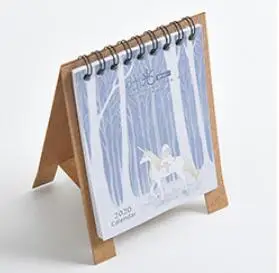 Креативный японский Настольный календарь мультфильм милый DIY крафт-бумага календарь для Обложка для ежедневника офисные аксессуары для ноутбука - Цвет: B
