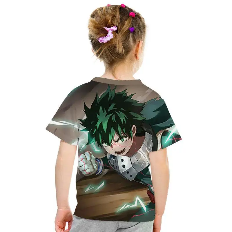 Крутой милый аниме patrn 3D impresin ropa para nios hombres/nias nios camiseta 3D calle moda nios camiseta