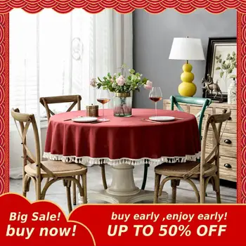 

MIHE Home Decoration Tablecloth For Table Waterproof Round Table Cloth Kitchen Table Cloths Party Banquet Dining Table Cover ZB9