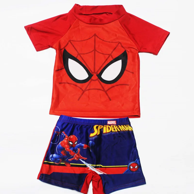 Kids Teen Boys Girls Swimwear 2pcs Swim Suit( T Shirt+ Trunk) Beach Swimsuits Bathing Suit Princess Elsa Anna Mermaid XRDZ09