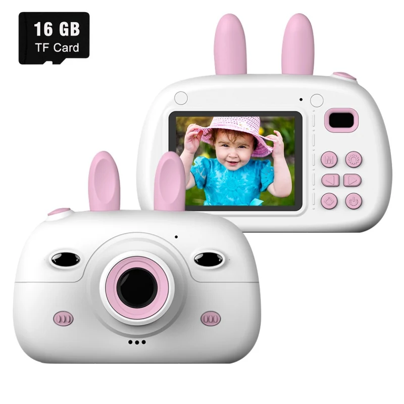 16GB Детская Водонепроницаемая камера s, двойная 8 Мп 1080P супер HD цифровая камера с 2,4 дюймовым ips экраном, ударопрочный корпус, перезаряжаемый - Цвет: 16GB