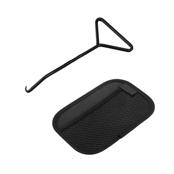 

1pcs Universal Car Net Storage Bag Elastic Trunk Seat Pocket Pouch Paddy Phone Holder Cage & 1pcs Motorcycle Bicycle T-Handle Sp