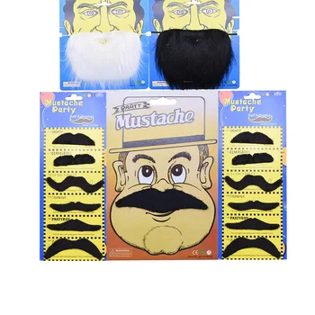 

Halloween Funny Dress Up Fake Mustache Beard Cosplay Pirate Costume Kid Adult Available Photo Prop Festive Party Decor Beard
