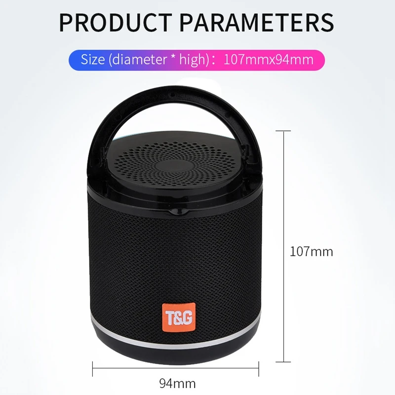 Portable Bluetooth Speaker Phone Holder Wireless TWS FM TF Card Subwoofer Outdoor Small Speaker