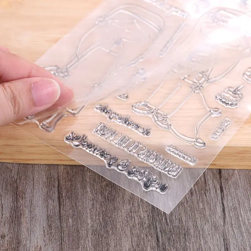 Пижама Силиконовые DIY прозрачные штампы Скрапбукинг для бумажные стикеры для украшения фотоальбома Самодельные открытки Декор