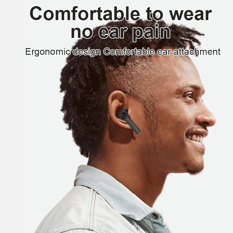 2020 Long Standby Wireless Headphones TWS Bluetooth5.0 earphone HiFi Waterproof earbuds Touch Control Headset for sports /game