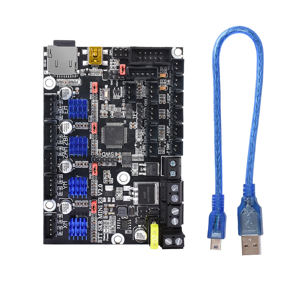 Плата управления BIGTREETECH SKR MINI E3 V2.0 TFT35 V3.0 экран ender 3 5 обновленный комплект детали