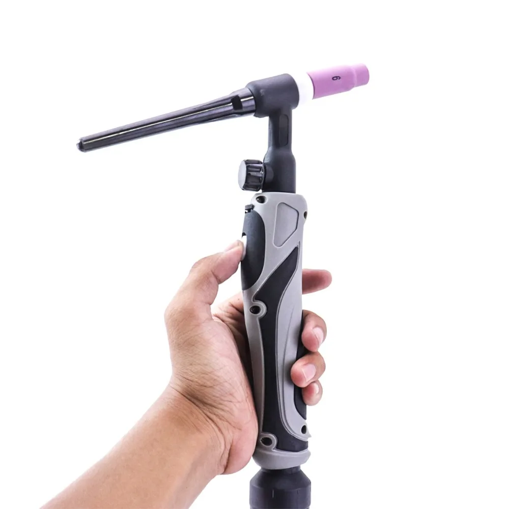 Antorcha o soplete de soldadura TIGWP17-FV-WP-17 Flexible arco de tungsteno refrigerado por aire, (3.7m (12.1ft))