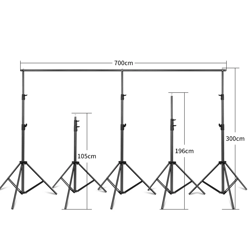 Фотография 3X7 м фоновый фон подставка система поддержки Комплект для фотостудии муслиновые фоны бумага и холст с сумкой для переноски