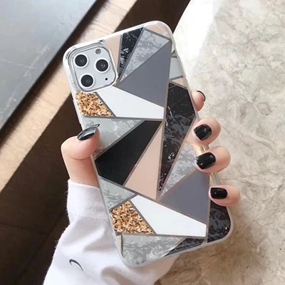 Роскошный чехол с мраморным покрытием для iPhone 11 Pro Max X XR Xs Max, мягкий ТПУ чехол для телефона для iPhone 6 6s Plus 7 8 Plus IMD, задняя крышка - Цвет: Style 15