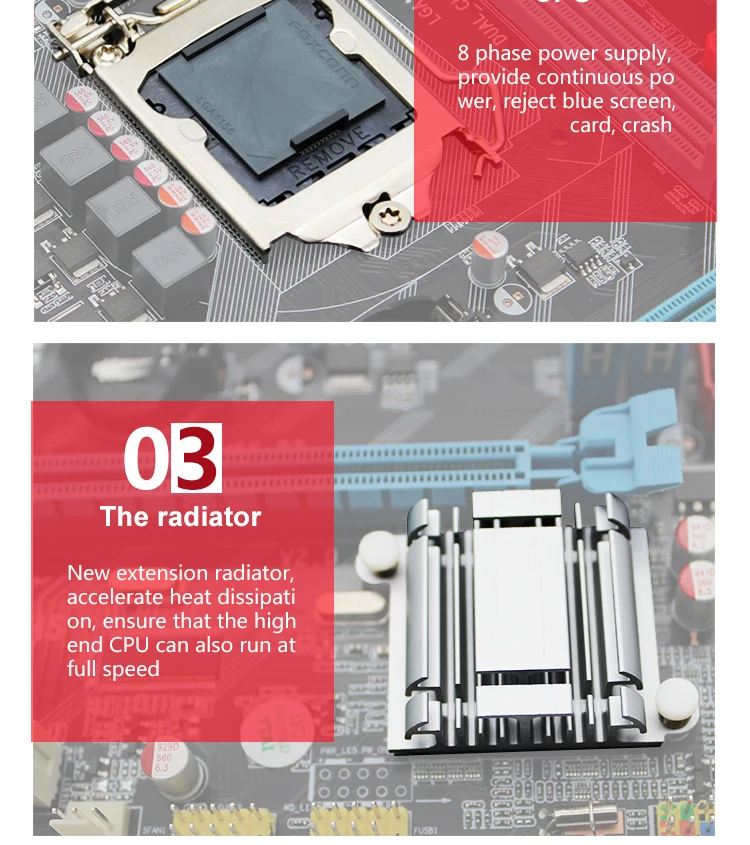 H55 новая материнская плата LGA1156 REV: M3 DDR3 поддерживает I3 I5 I7 ...