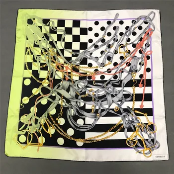 

Sales! Women's 100% Pure Silk 16mm Square Big Scarf Shawl Wrap Kerchief 88cm 34.5" HS001-22