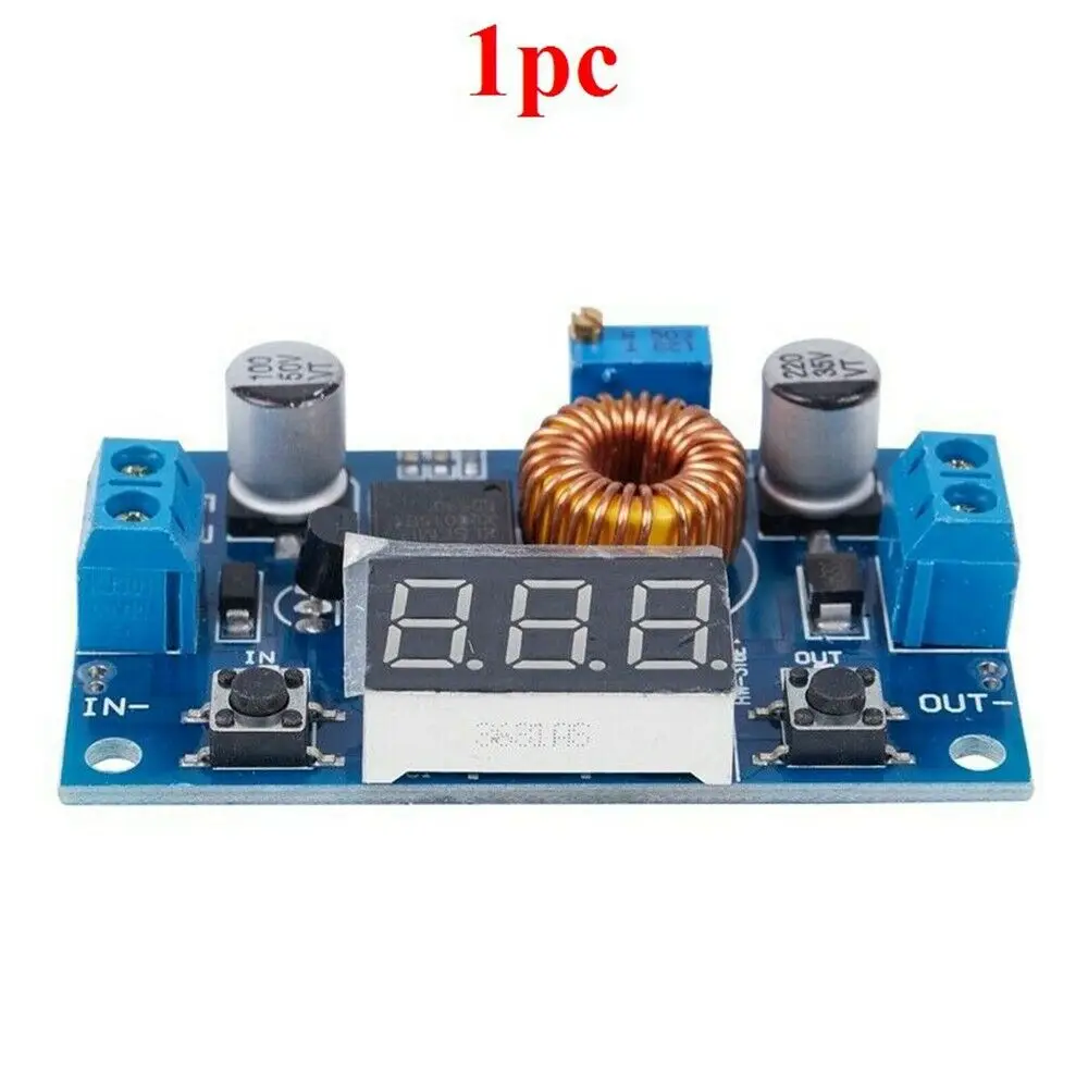 XL4015E 5A модуль преобразования питания Adjustable Регулируемый понижающий дисплей напряжения с защитой от короткого замыкания BU1577