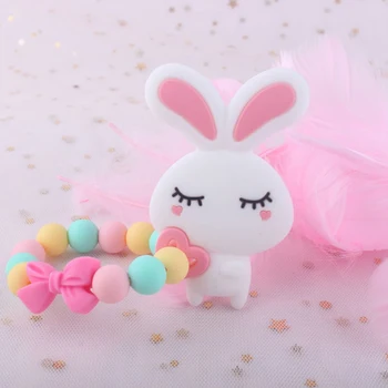 

Baby Nipple Feeding Baby Pacifier Clip Chain Infant Boys Girls Cute Cartoon Bear Toys Teether Pacifier Chain Holder 1