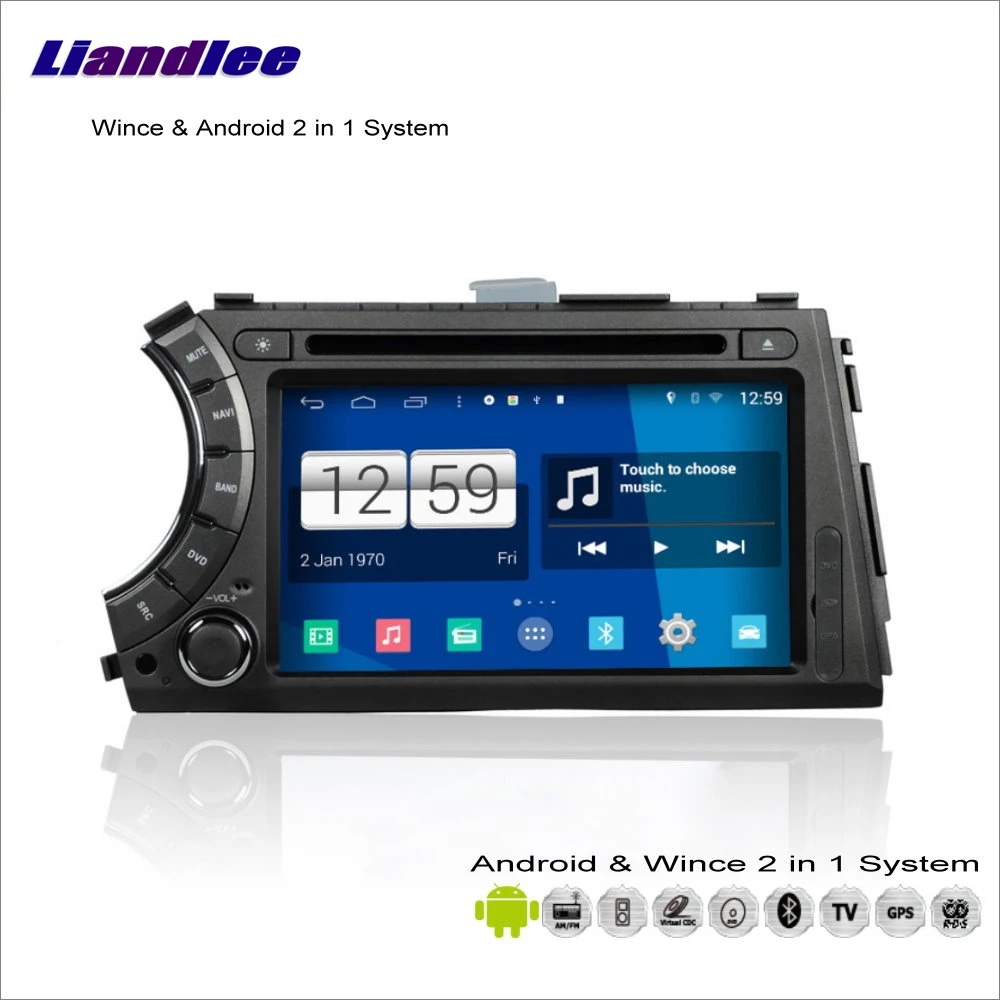 Мультимедийная стереосистема Liandlee Android для SSangYong Actyon / Kyron 2005 ~ 2013 S160 радио BT CD DVD