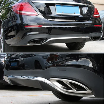 

Car Accessories Exhaust Pipe Tail Cover Trim For Mercedes W205 Benz E-Class W213 GLC C A Class A180 A200 W176 2015 2016 2017 AMG