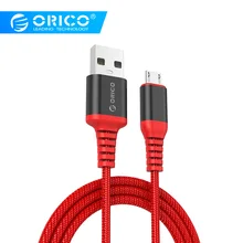 ORICO 2 шт USB кабель Micro-USB-A кабель 1 м/3 фута зарядный шнур черный/красный кабель синхронизации для смартфонов и планшетов