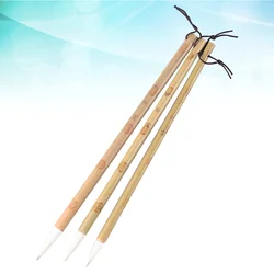 Brosse professionnelle à cheveux élastiques, excellente calligraphie chinoise, Kanji, japonais, Sumi, pour la pratique de l'écriture à la maison, 3 pièces 