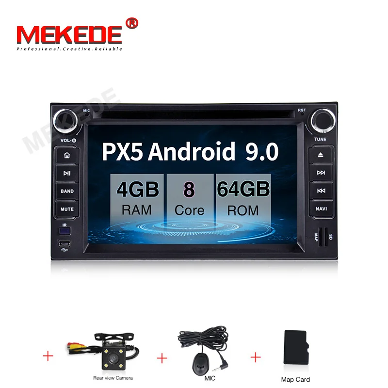 add camera PX5 android 9,0 4 Гб+ 64 ГБ Автомобильный мультимедийный плеер навигация gps DVD для kia Cerato Spectra Sorento Picanto Carnival LOTZE wifi BT - Цвет: add camera