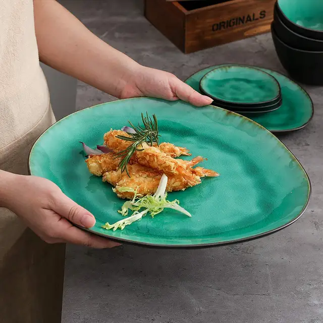 Vancasso Coco 11 Darabos Fazekaskő Vintage Kerámia Vacsorakészlet 4*Merülő Edényekkel És Tálral, 1*Dince Plate2*Desszertlemez Készlet - Image 4