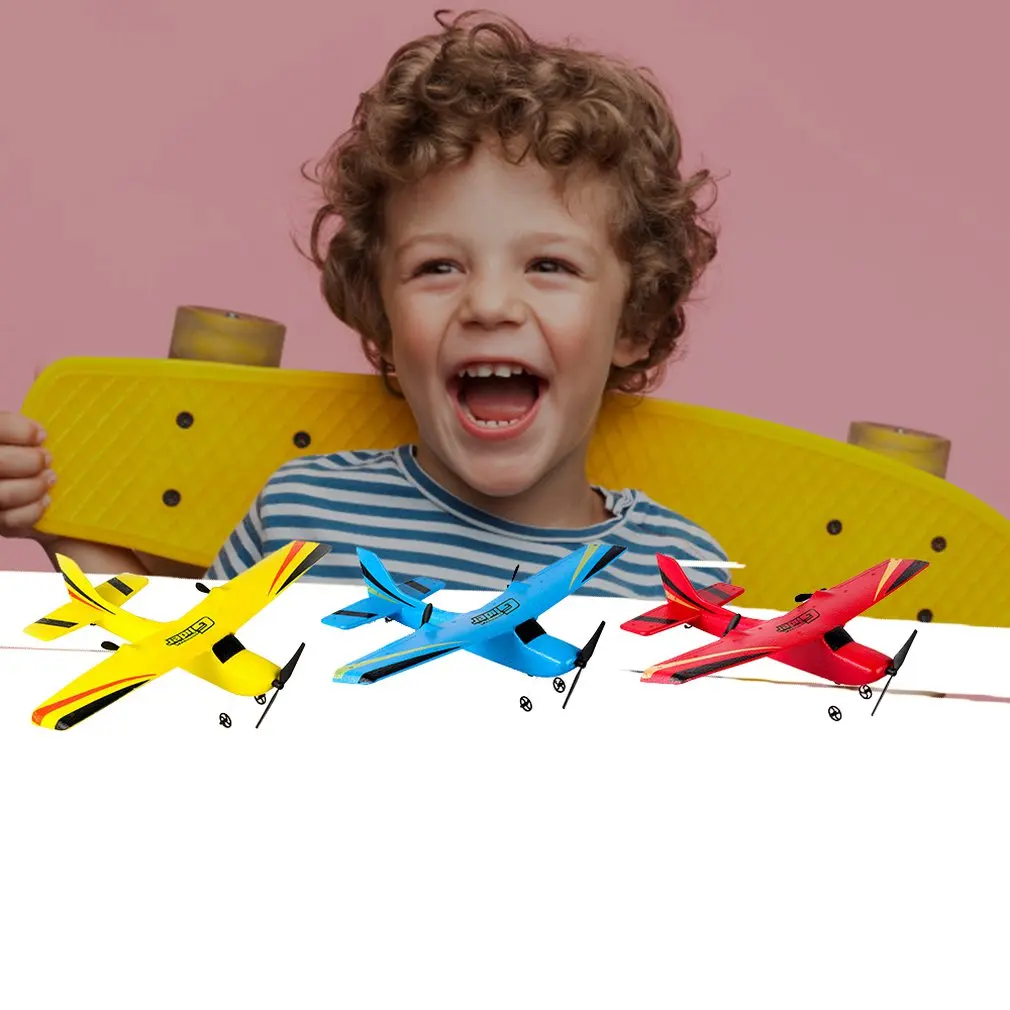 DIY Z50 EPP Foam 2.4G RC Aircraft Toys Outdoor Flying Throwing Glider Inertia Hand Launch Airplane Model Light Toys For Kid Gift