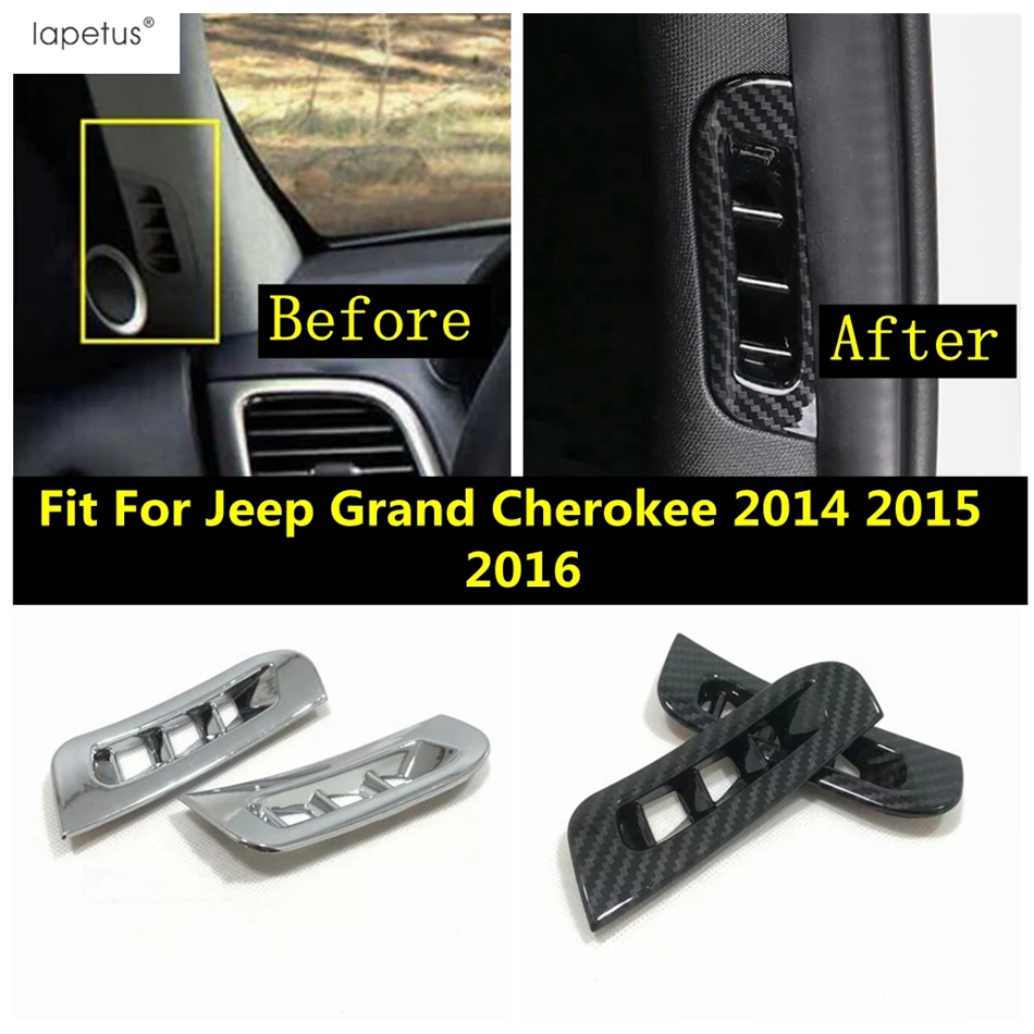 ABS углеродное волокно/матовые аксессуары для Jeep Grand Cherokee 2014 2015 2016 стойка A