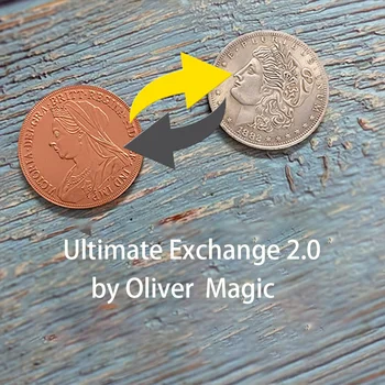 

Ultimate Exchange 2.0 by Oliver Magic Tricks Close up Magia Copper&Silver Coin Transform Magie Illusion Gimmick Prop Coin Magica