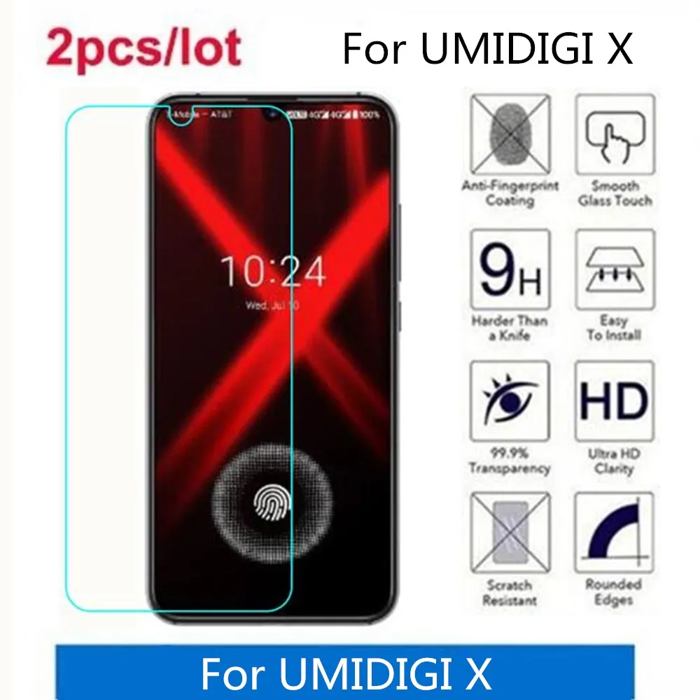 Закаленное стекло для UMIDIGI X 2.5D Премиум Защитная пленка для экрана для UMIDIGI X защитная пленка, стекло