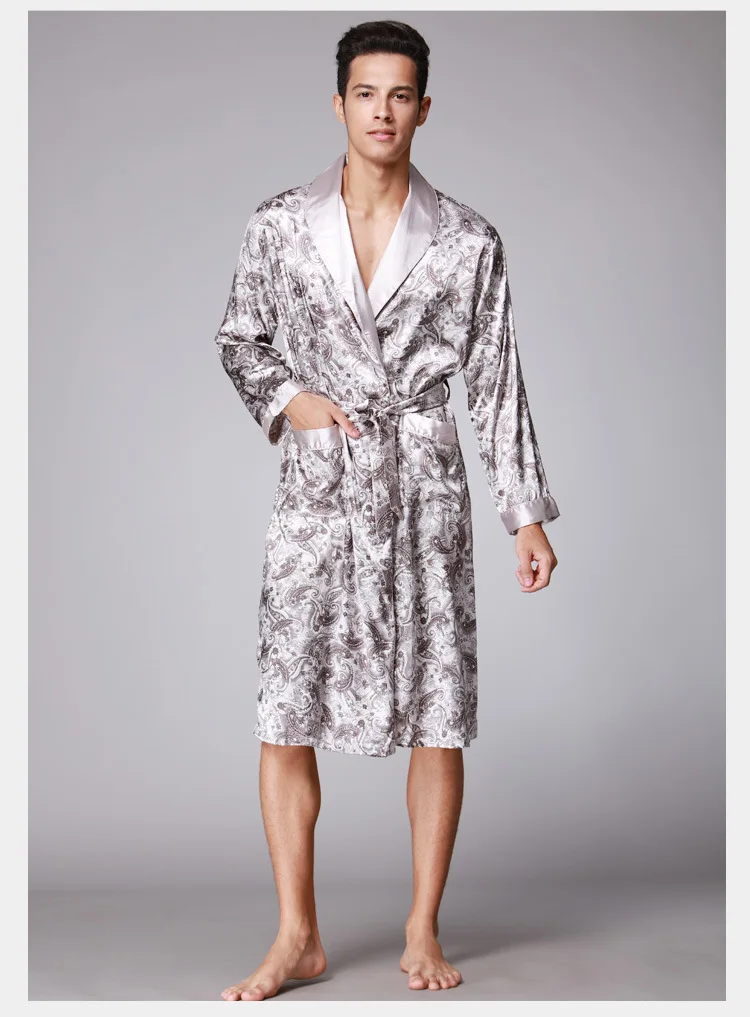 New-Arrival-Black-Chinese-Men-s-Dragon-Robes-Traditional-Male-Sleepwear-Nightwear-Kimono-With-Bandage-Wholesale (5)