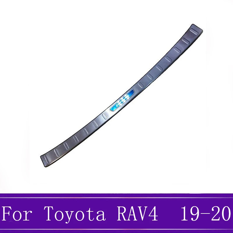 External Для Toyota RAV4 AX50 нержавеющая внутри и снаружи Автомобильная задняя защита бампер Накладка на порог защитная решетка - Цвет: External