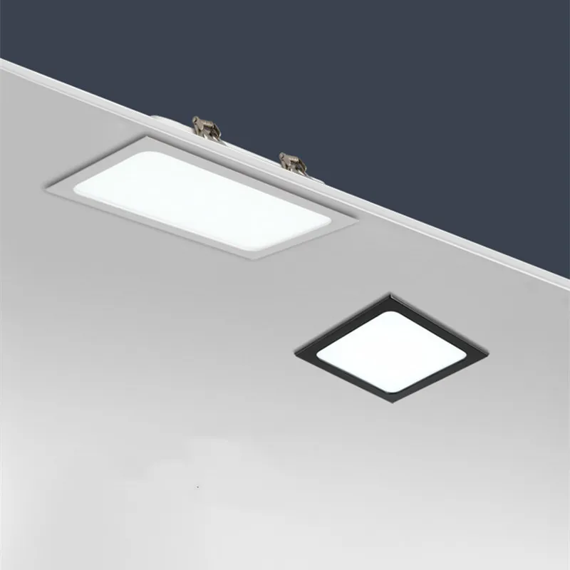 Embedded LED downlight 12W 18W 24w square LED spotlight ceiling light AC185V-260V 1 panel