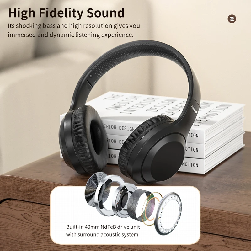 ROCK Bluetooth 5.0 Wireless Headset 