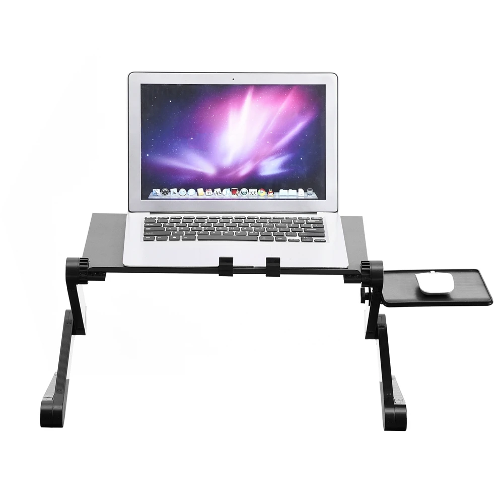 

New Table Holder Adjustable Laptop Desk Foldable Laptop Desks Table Stand With Cooling Dual Fan Mouse Boad Dropshipping