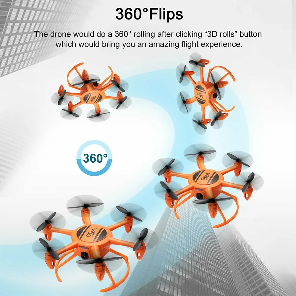 T907W Дрон Мини светодиодный Безголовый режим wifi FPV RC Квадрокоптер игрушки высота удержания вертолет HD камера селфи 4 канала ABS 6 оси