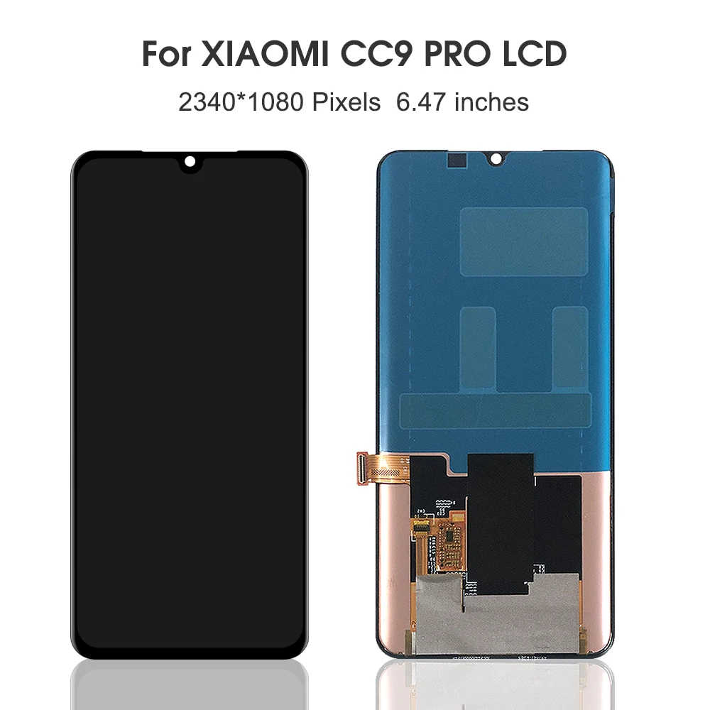 Original Display For Xiaomi Mi CC9 Pro CC9Pro M1910F4E LCD Display Touch Screen Digitizer Assembly for 3