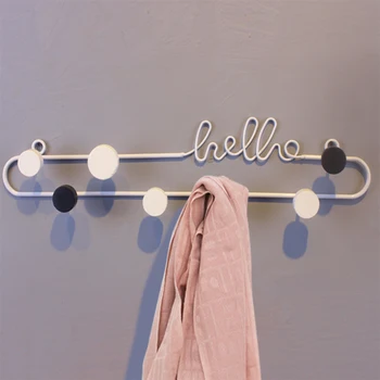 

New Creative Fashion Coat Hook Living Room Bedroom Wrought Iron Home Decoration Hanger Towel Hook
