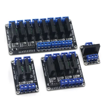 1 2 4 8 Canal 5V DC módulo de relé de estado sólido de alto nivel SSR AVR DSP G3MB-202P de relé para Arduino 2