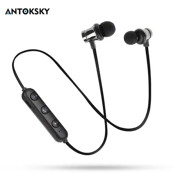 

Antoksky XT11 Magnetic Bluetooth Earphone Sport Running Wireless Bluetooth Headset For IPhone 6 6S 8 X 7 Xiaomi Hands Free