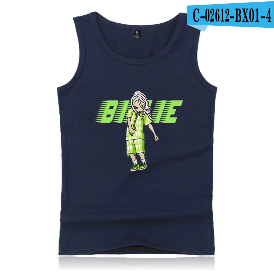 Майка Billie Eilish, хлопковый жилет, топы, футболки для мужчин, бодибилдинг, майка без рукавов, майка для спортзала, унисекс, майка для тренировок Billie Eilish