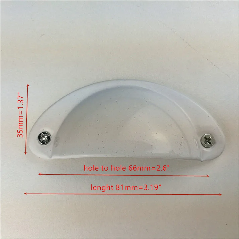 Разные стильные цветные ручки из нержавеющей стали для дверных ящиков, шкафов, Потяните ручки, мебельная фурнитура - Цвет: white