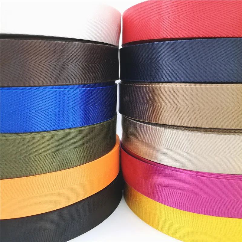 Description Picture 2 of item2 yards 38mm High Quality Strap Nylon Webbing Herringbone Pattern Knapsack Strapping Sewing Bag Belt Accessories