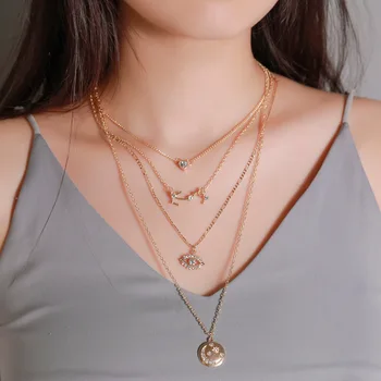 

20 Pcs/lot fashion classical mix random color women alloy necklace lot jewelry wholesale 1028-33